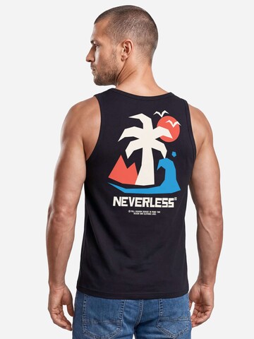 Neverless Shirt 'Beach Palm' in Black