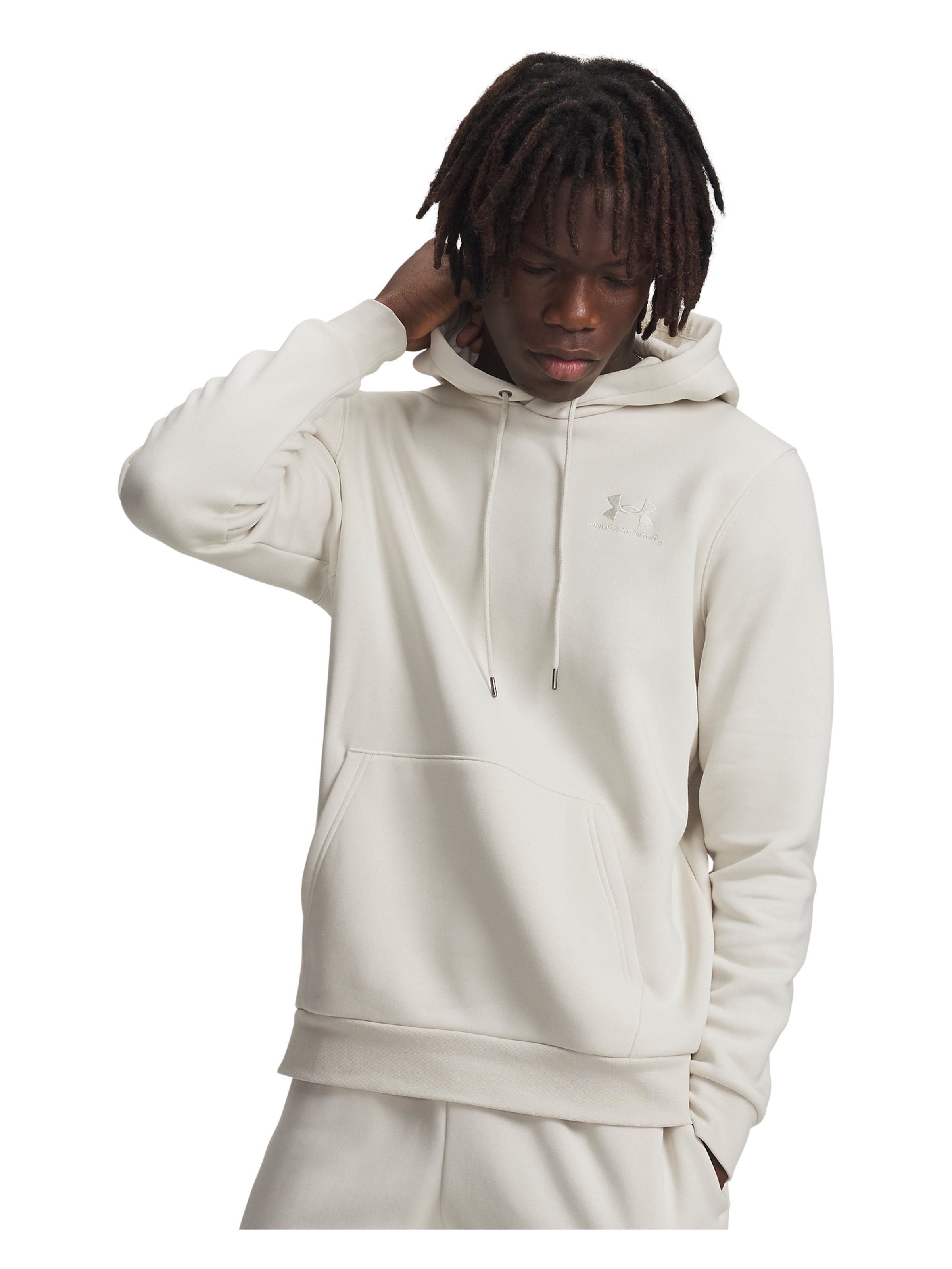 UNDER ARMOUR Sports sweatshirt in White: front