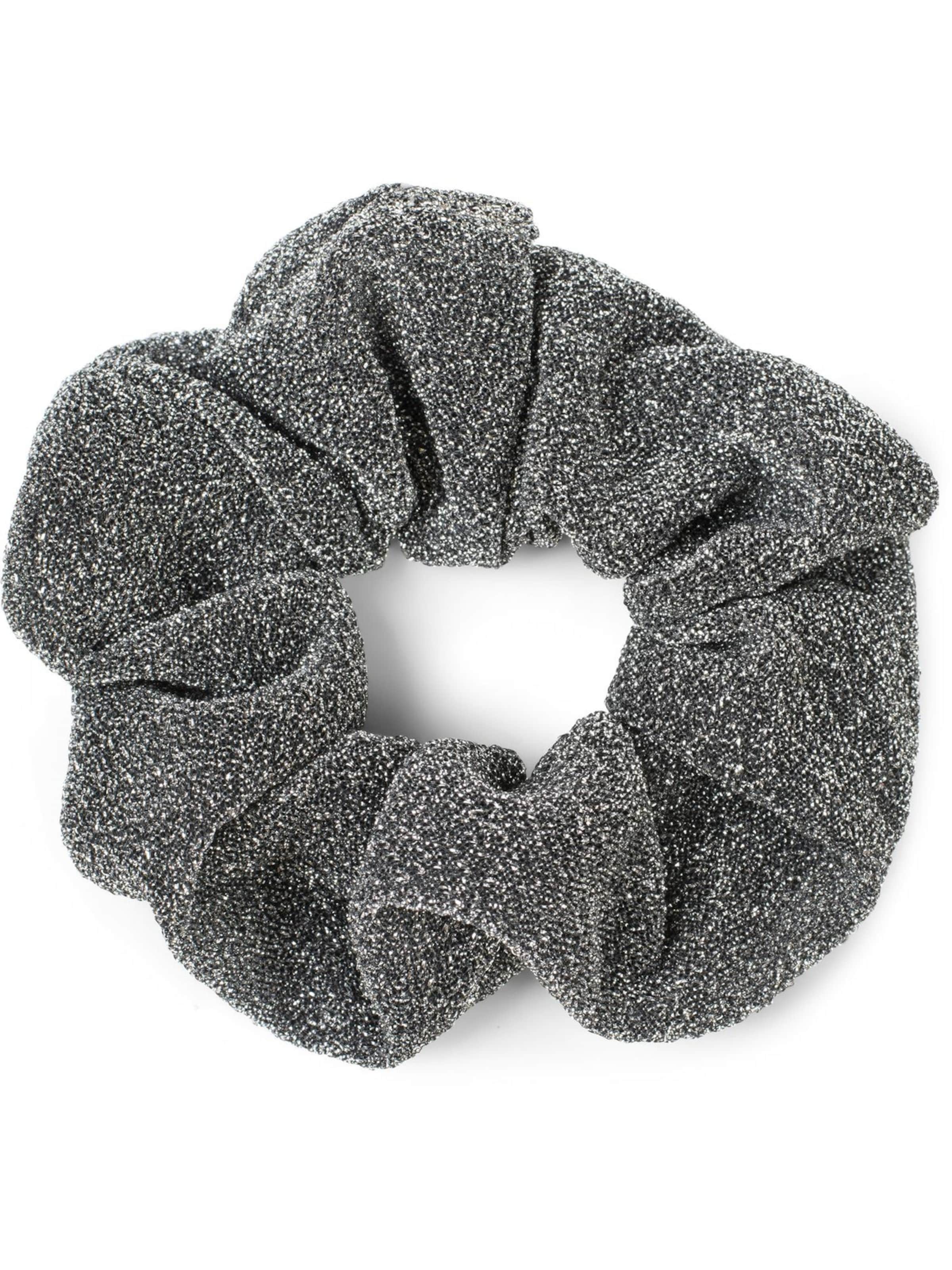 styleBREAKER Hair jewelry 'Glitzer Scrunchie Haargummi' in Silver, Item view