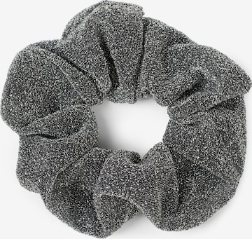 styleBREAKER Haarschmuck 'Glitzer Scrunchie Haargummi' in Silber: Vorderseite