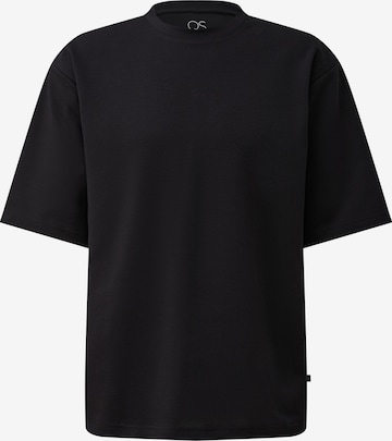 T-Shirt QS en noir : devant