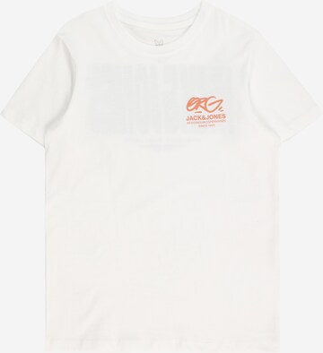 T-Shirt 'ARUBA' Jack & Jones Junior en blanc : devant