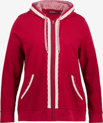 Ulla Popken Sweatjacke in Rot: predná strana