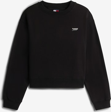 Tommy Jeans Sweatshirt 'Crew' in Schwarz: Vorderseite