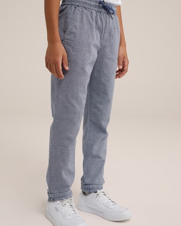 WE Fashion Regular Trousers in Blue