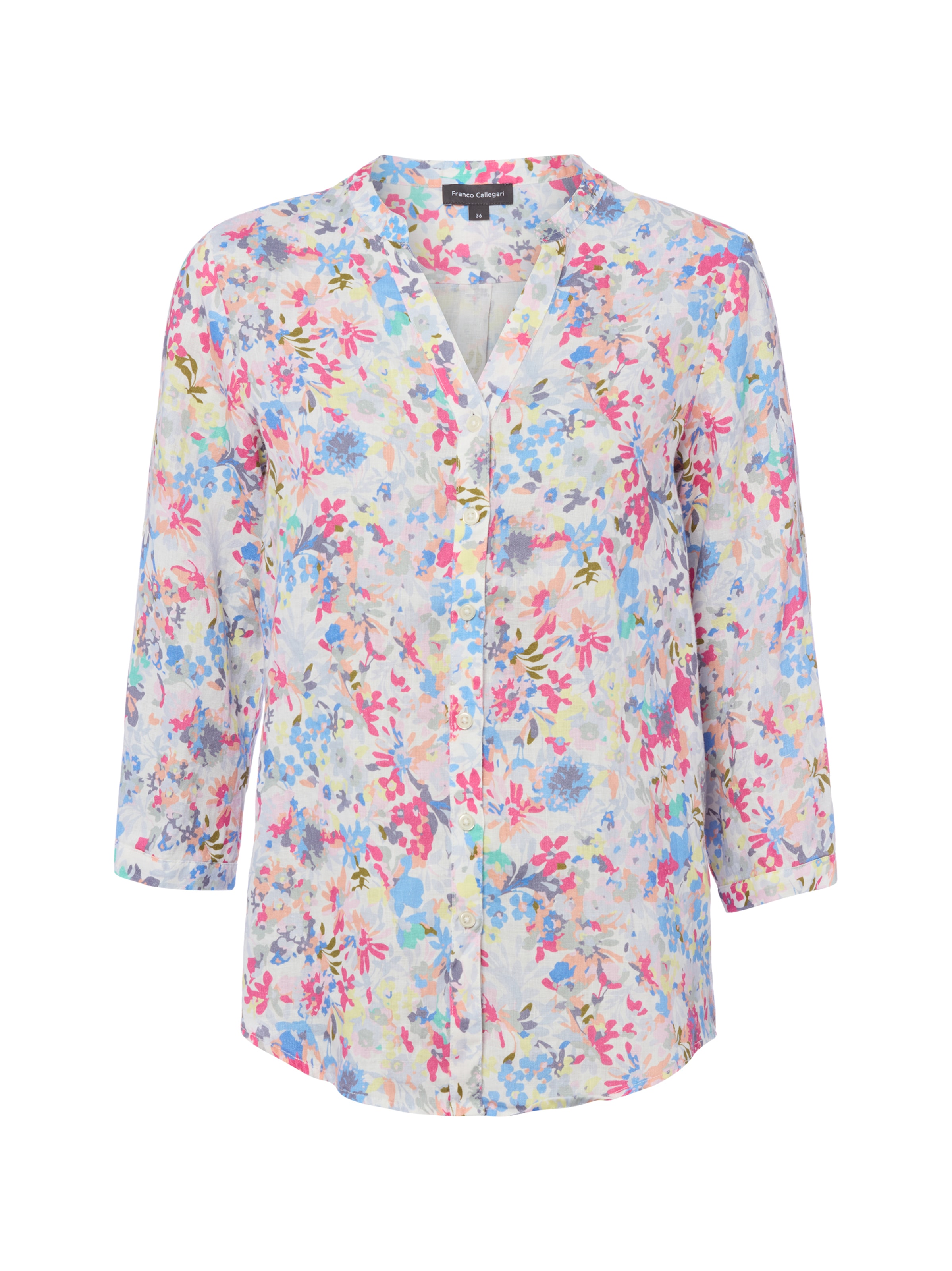 Chemisier Franco Callegari en blanc : devant