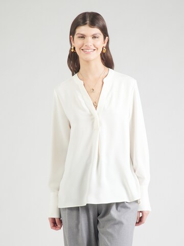 Chemisier 'Schwarze Rose' SEIDENSTICKER en blanc : devant