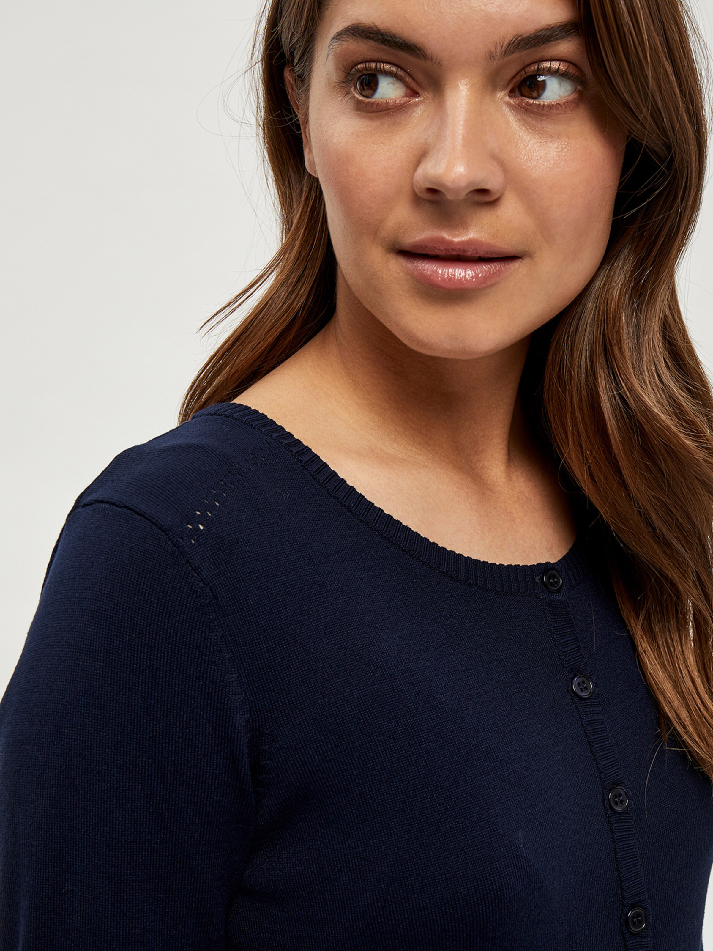 minus Knit Cardigan 'New Laura' in Blue