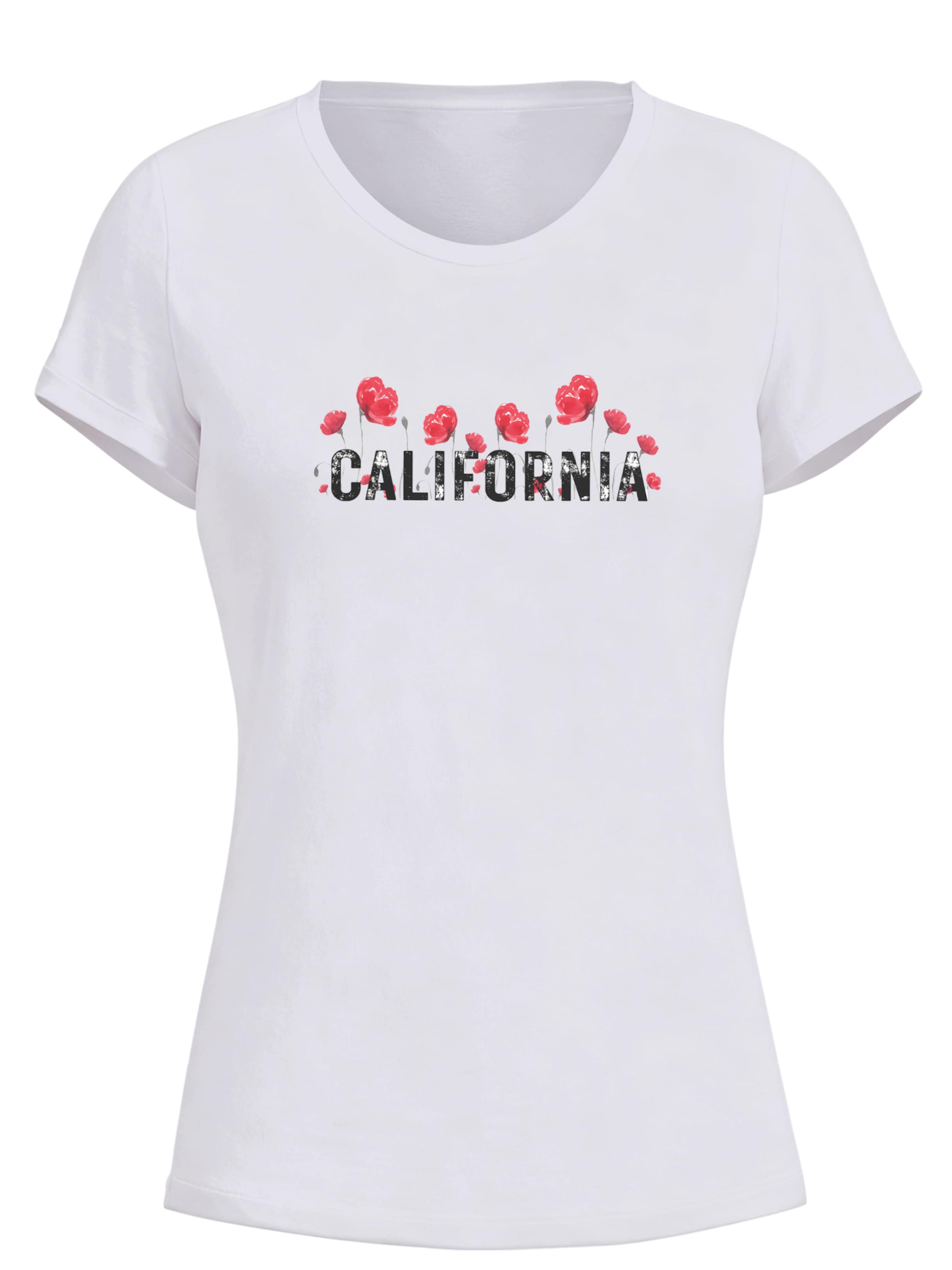 GORHEY Shirt 'Women's Summer Crew Neck Short-Sleeve Personalized Print Basic Tees' in Wit