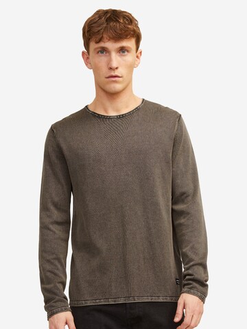 JACK & JONES Pullover 'Leo'‌‌‌ in Braun