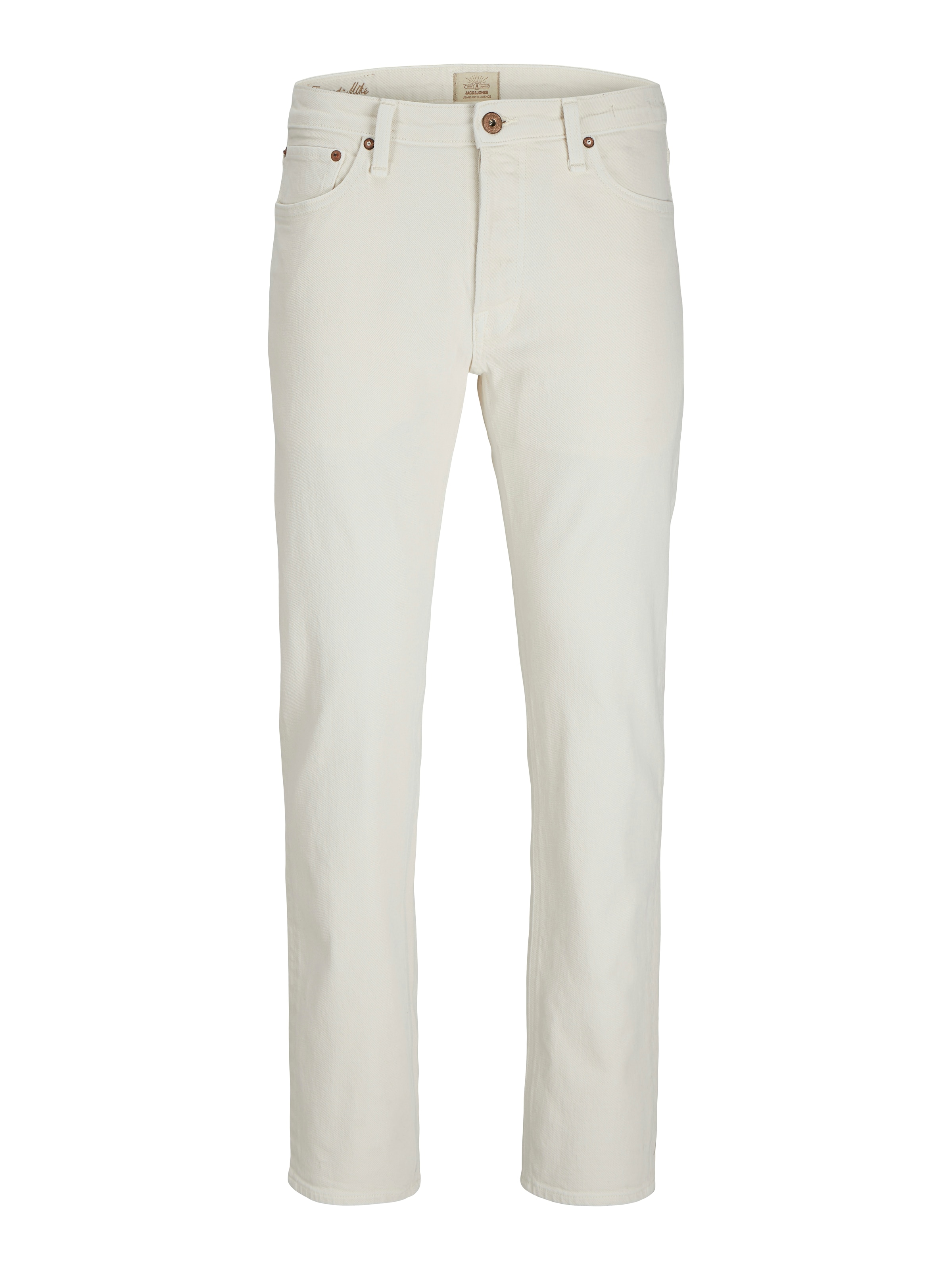 JACK & JONES Slim fit Jeans 'JJIMike JJCooper' in Beige: front