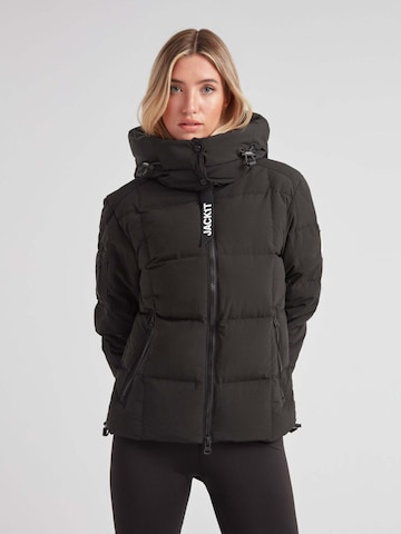 Giacca invernale 'EZ Boxed Puffer Racer' di JACK1T in nero