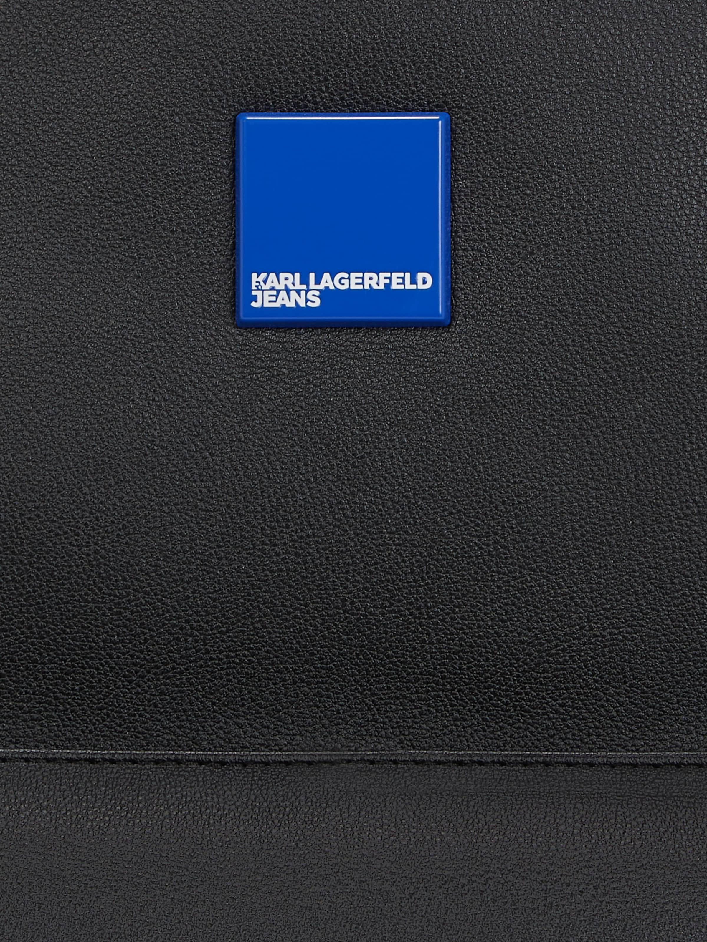 Zaino ' KLJ RUCKSACK MIT BOX-LOGO ' di KARL LAGERFELD JEANS in nero