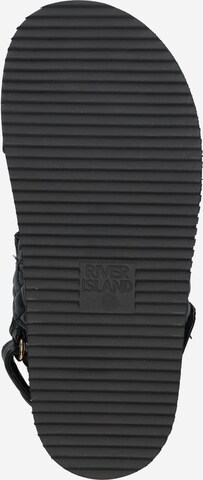 River Island Sandale in Schwarz