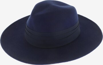 Seeberger Hat & Cap in 60 in Blue: front