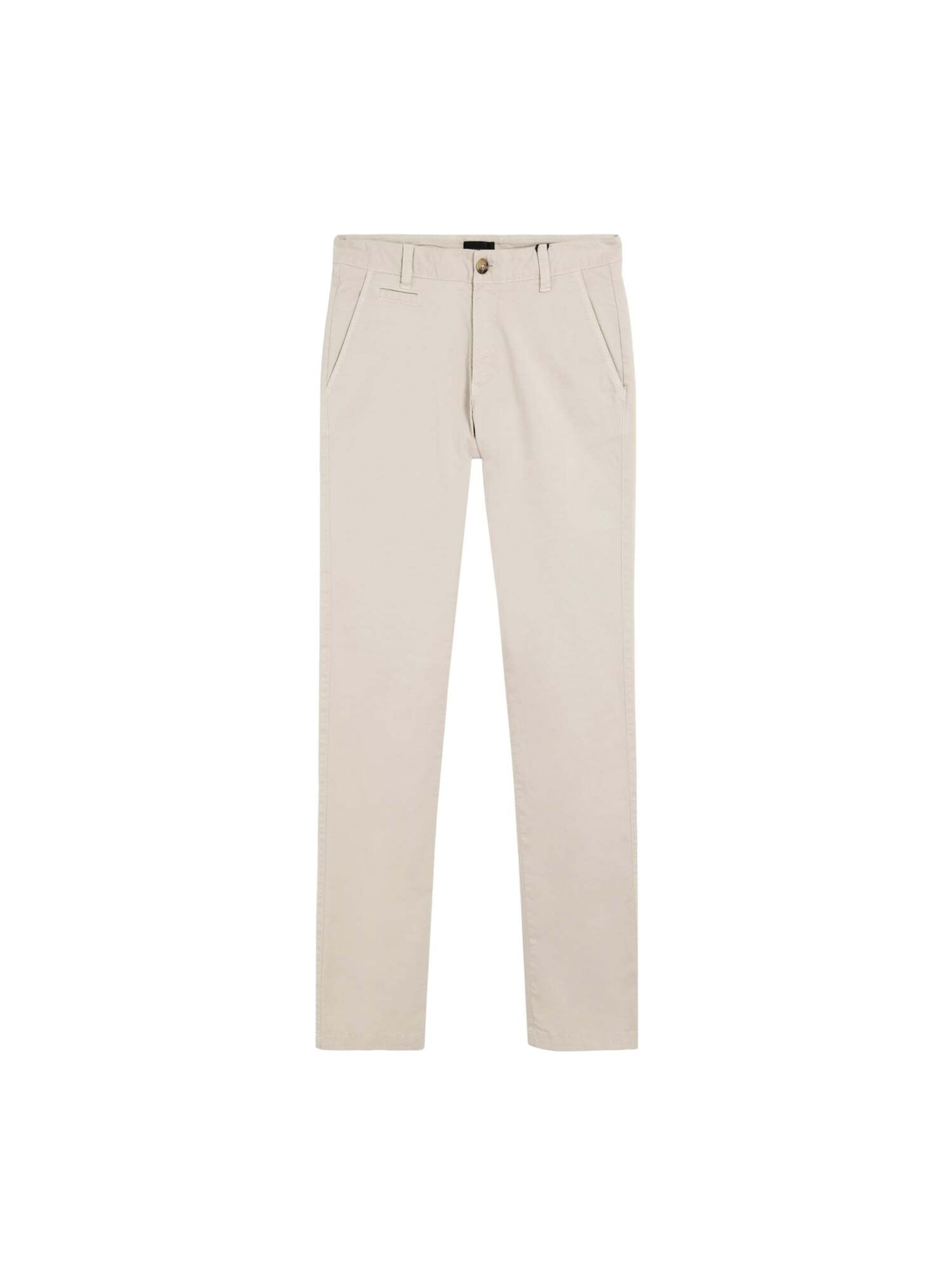 Scalpers Normální Chino kalhoty – béžová: přední strana