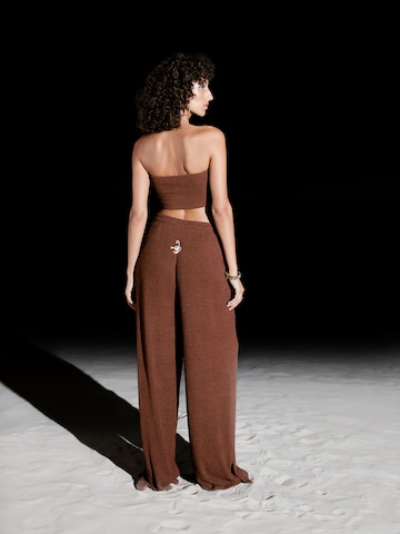 Wide leg Pantaloni 'Esther' di VIERVIER in marrone