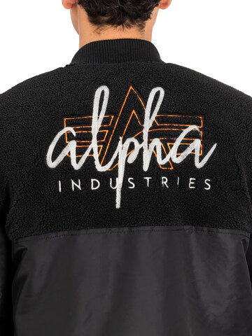 ALPHA INDUSTRIES Between-Season Jacket 'MA-1 Teddy' in Black