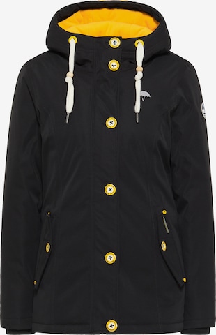 Schmuddelwedda Winter Jacket in Black: front