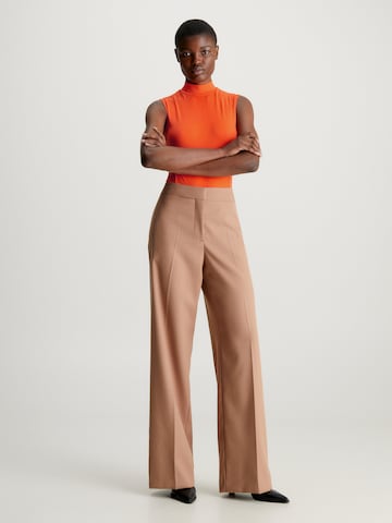 Calvin Klein Shirt Bodysuit in Orange