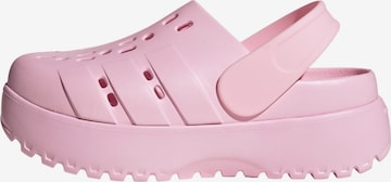 ADIDAS SPORTSWEAR - Socas 'Adilette' em rosa: frente