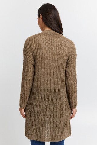 Fransa Knit Cardigan in Brown