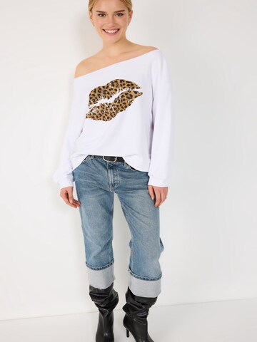No Matter What Sweatshirt in Weiß: Vorderseite