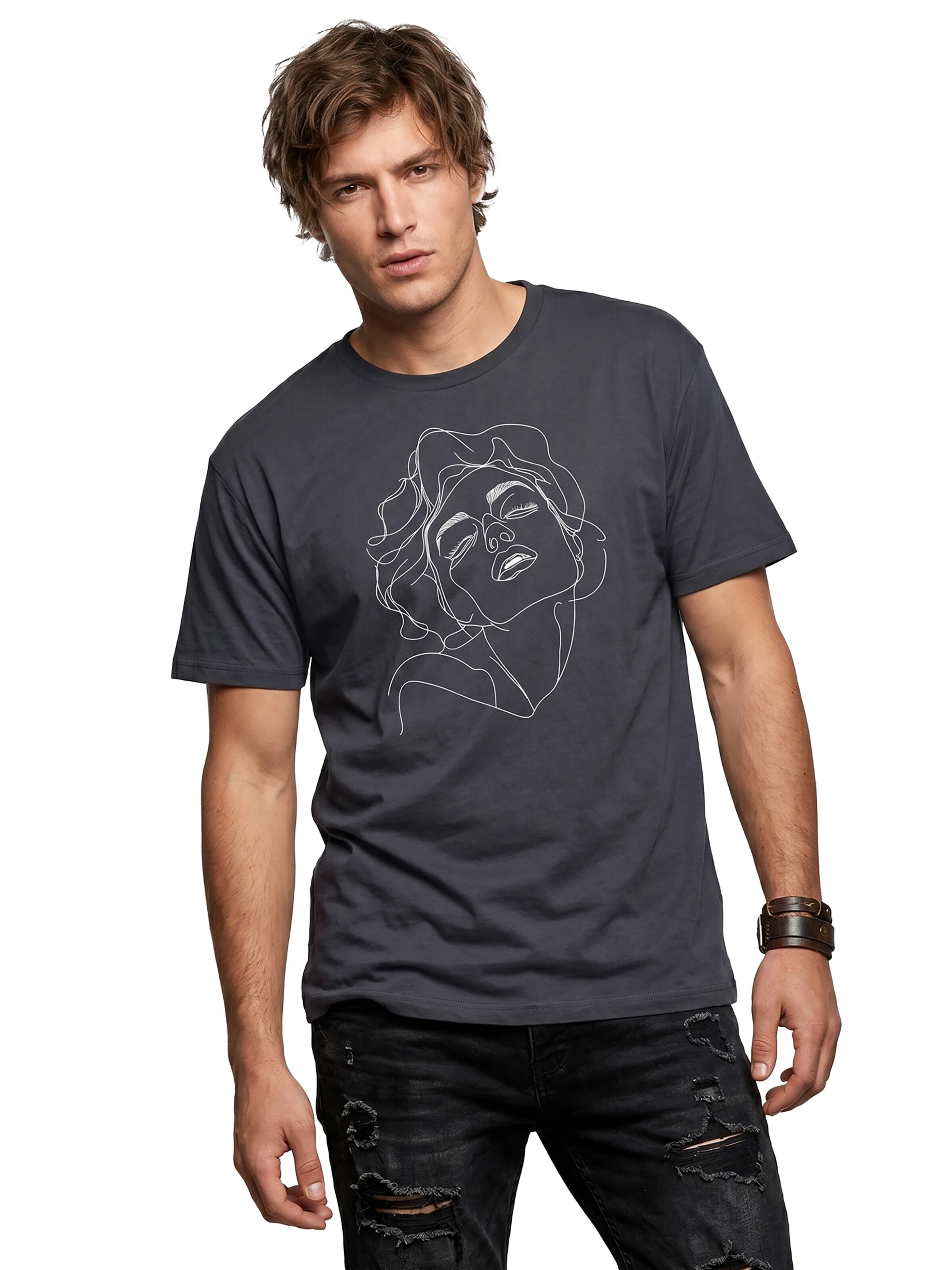 MAKAYA Shirt 'Norma' in Grey
