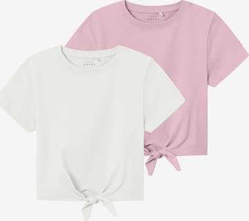 NAME IT - Camiseta 'VAYA' en rosa: frente