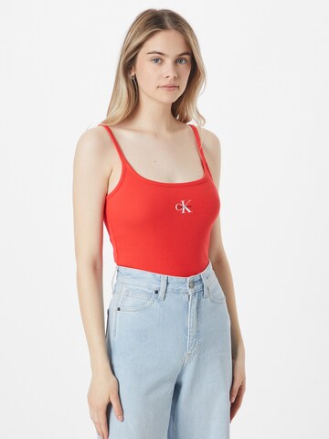 Top di Calvin Klein Jeans in rosso: frontale