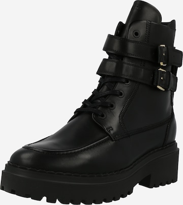 Nubikk Lace-Up Ankle Boots 'Fae Ruby' in Black: front