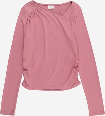 T-Shirt Abercrombie & Fitch en rose : devant