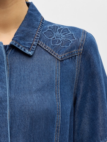 Abito camicia 'OBJFrame' di OBJECT in blu