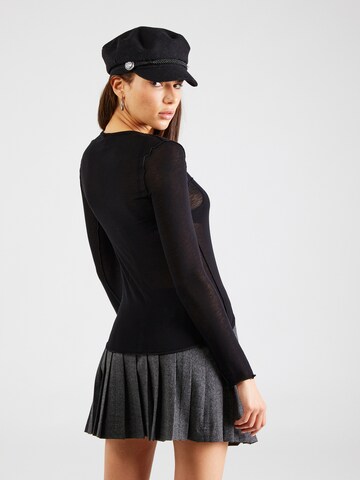 Karo Kauer Shirt in Schwarz