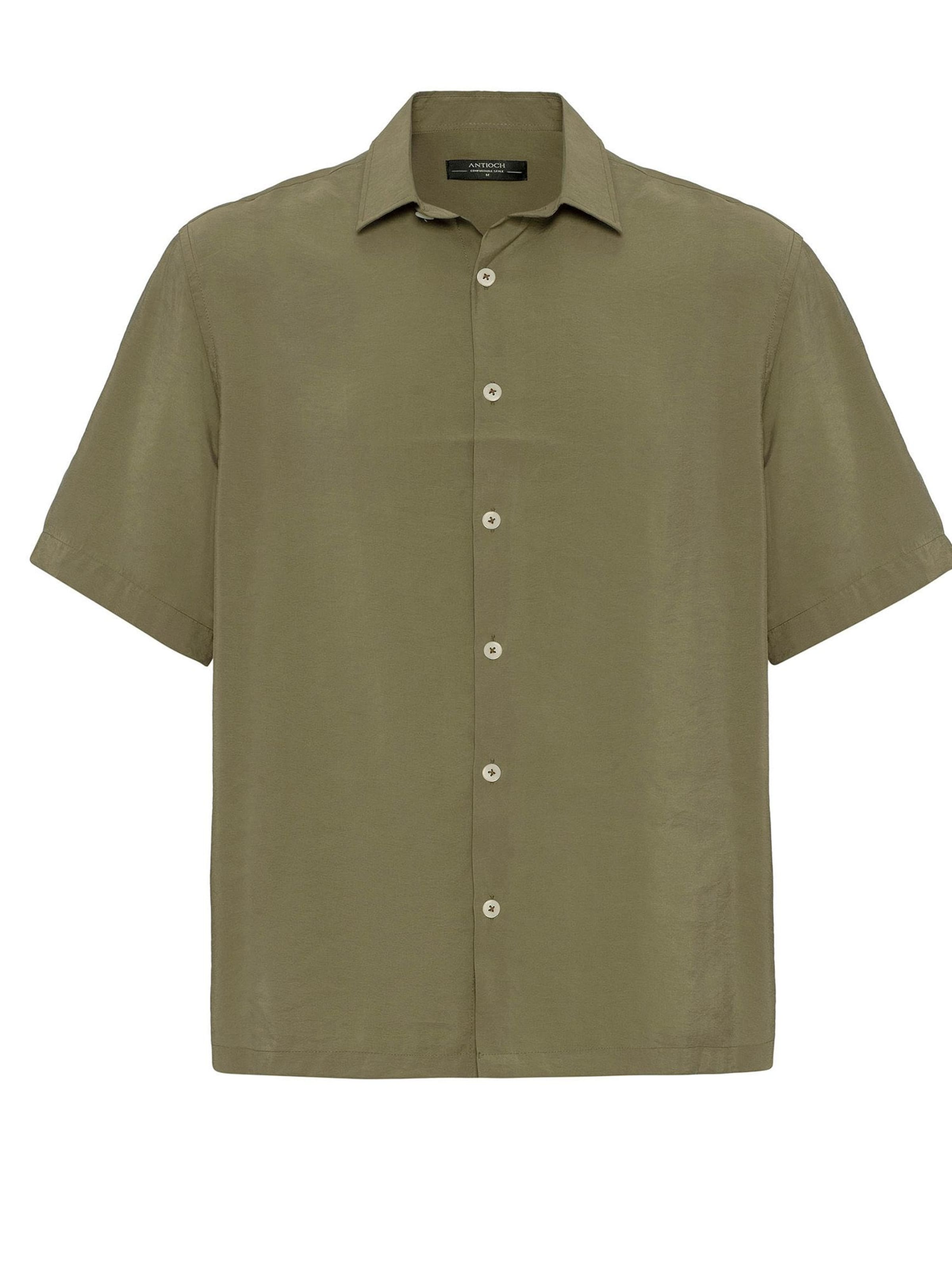 Antioch Button Up Shirt in Green: front