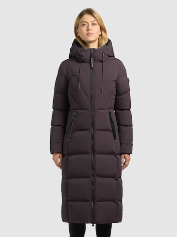 Manteau d’hiver 'Soria2' khujo en violet : devant
