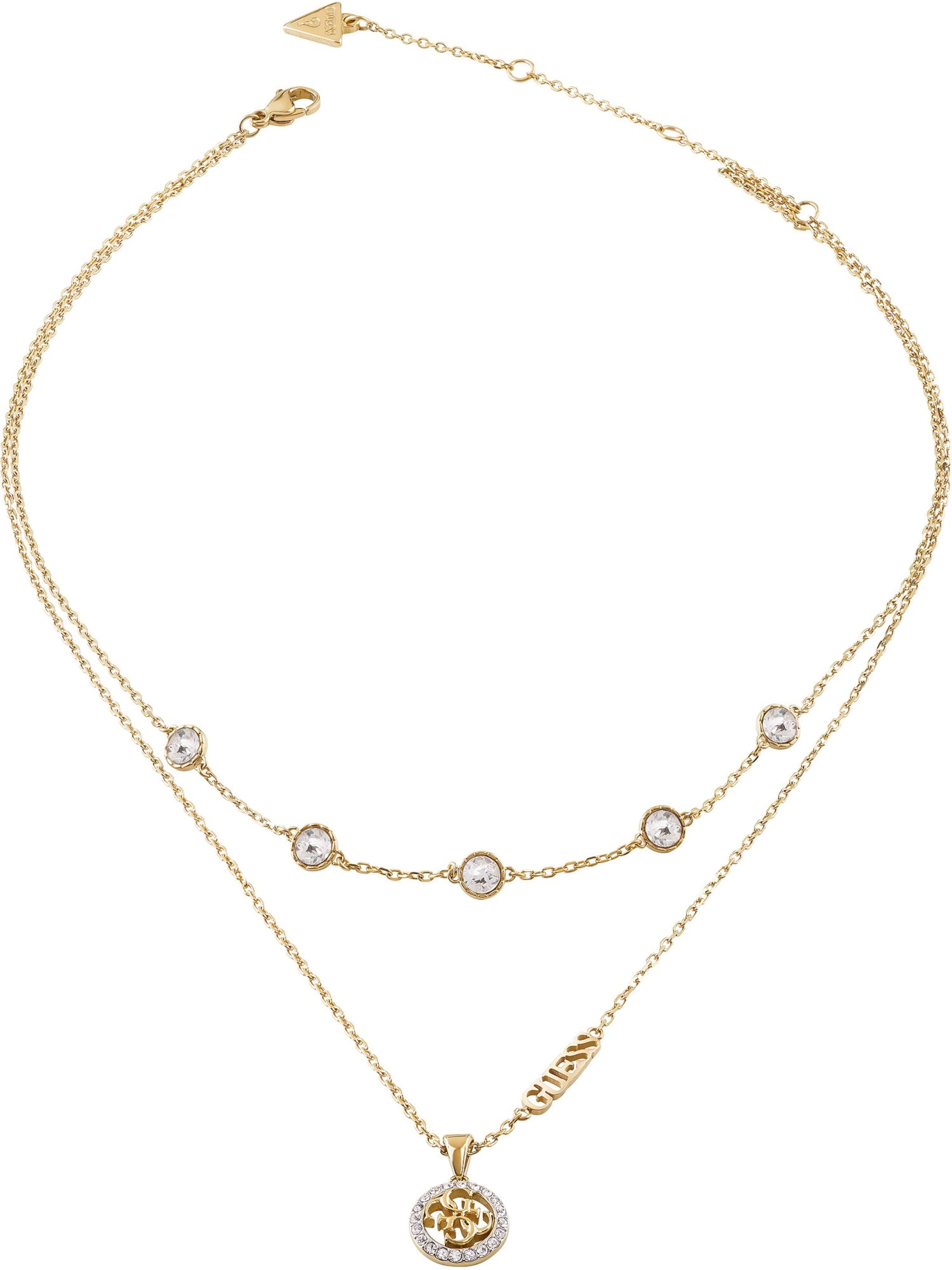 Solitaire Necklace Guess Jewelry Necklaces Guess Rose Gold