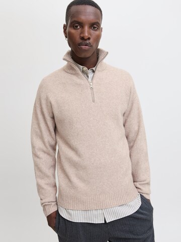 JACK & JONES Sweater 'JJESoho Ollie' in Beige