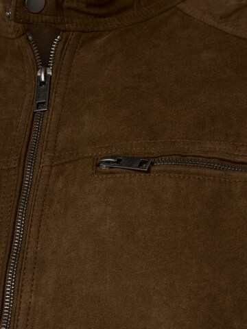 Jack & Jones Plus Jacke 'Rocky' in Braun