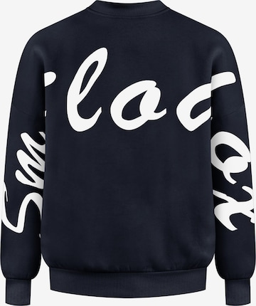 Sweat-shirt ' Liquid Brail ' Smilodox en bleu : devant