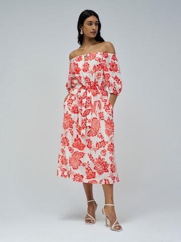 Salsa Jeans Jurk in Rood: voorkant