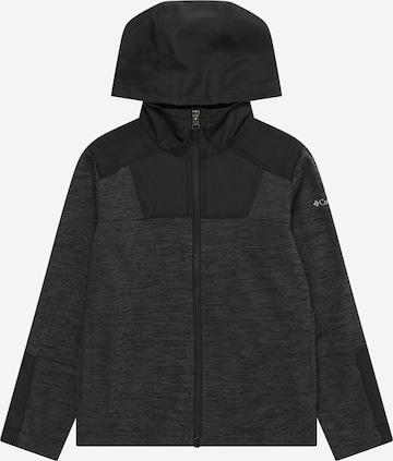 COLUMBIATehnička flis jakna 'Out-Shield™ II' - crna boja: prednji dio