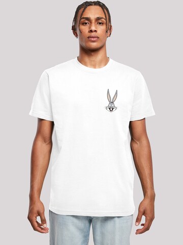 T-Shirt 'Looney Tunes Bugs Bunny' F4NT4STIC en blanc : devant