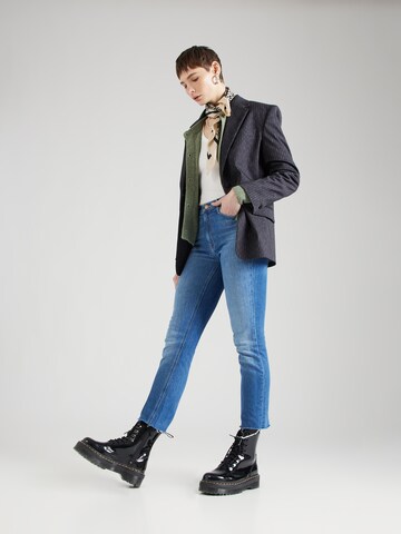 Coupe slim Jean 'DAZZLER ' MOTHER en bleu