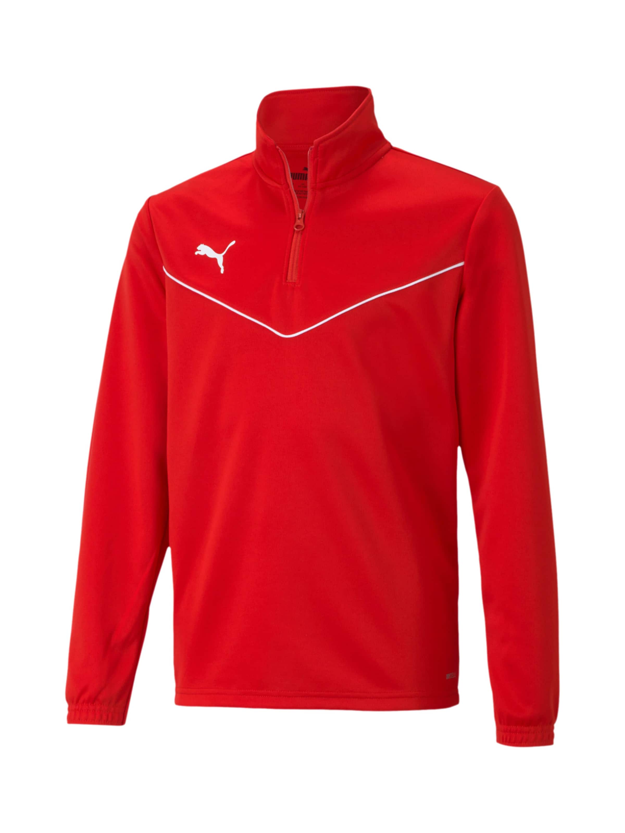 PUMA Sportief sweatshirt 'TeamRise' in Rood: voorkant
