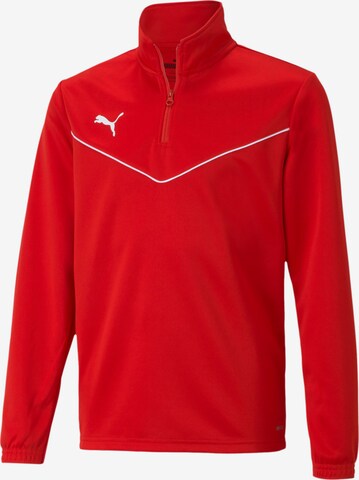 PUMA Sportief sweatshirt 'TeamRise' in Rood: voorkant