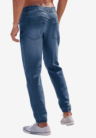 JOHN DEVIN Tapered Jeans in Blauw