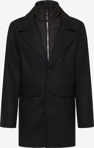 DreiMaster Klassik Between-Seasons Coat in Black: front