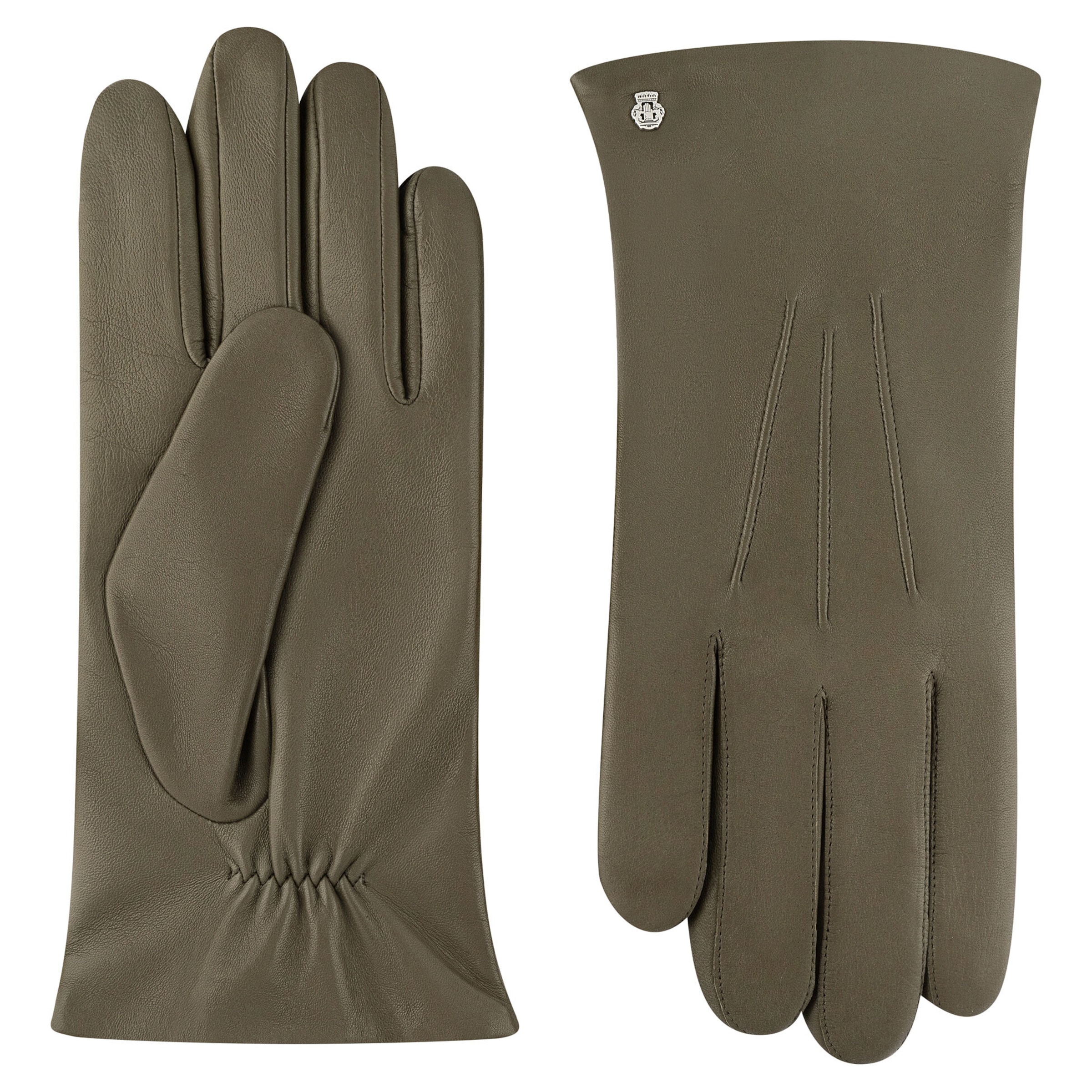 Roeckl Full Finger Gloves 'DOVER' in Green: front
