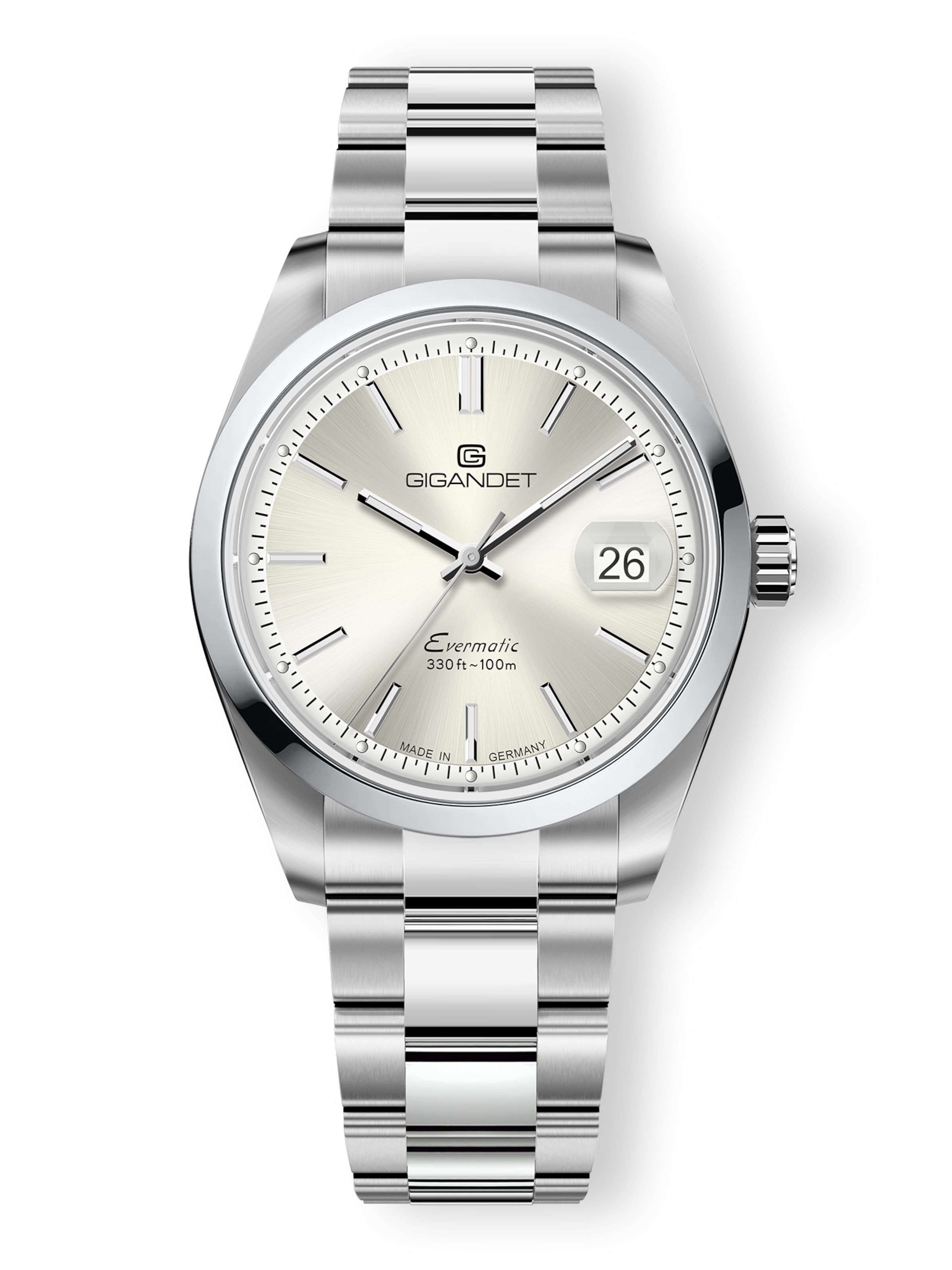 Gigandet Analog Watch 'EVERMATIC' in Beige: front